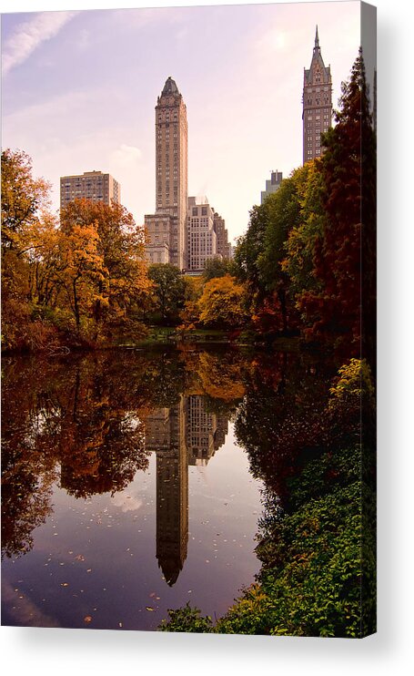 Central Park Acrylic Print featuring the photograph Central Park by Michael Dorn