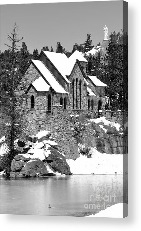 Church Acrylic Print featuring the photograph Chapel on the Rocks No. 2 by Dorrene BrownButterfield