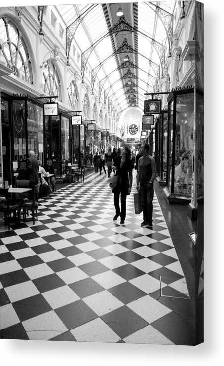 Cityscapes Acrylic Print featuring the photograph Chequered by Lee Stickels