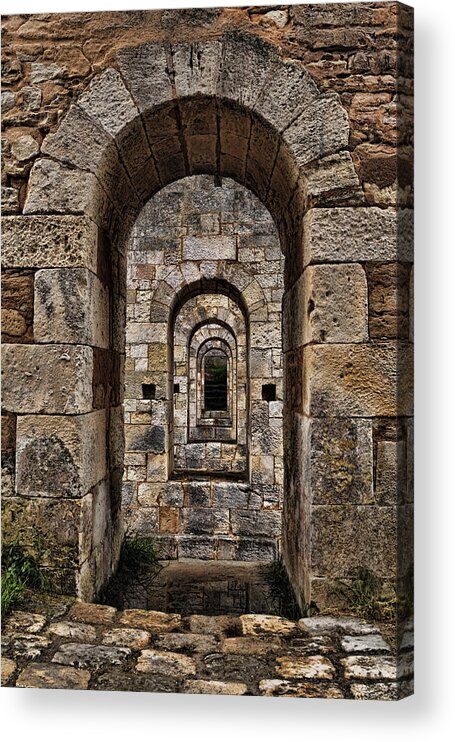 Citadelle Bridge Arch. D2772 Acrylic Print featuring the photograph Citadelle Bridge Arch by Wes and Dotty Weber