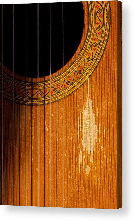 Classical Acrylic Print featuring the photograph Classical spanish guitar by Perry Van Munster