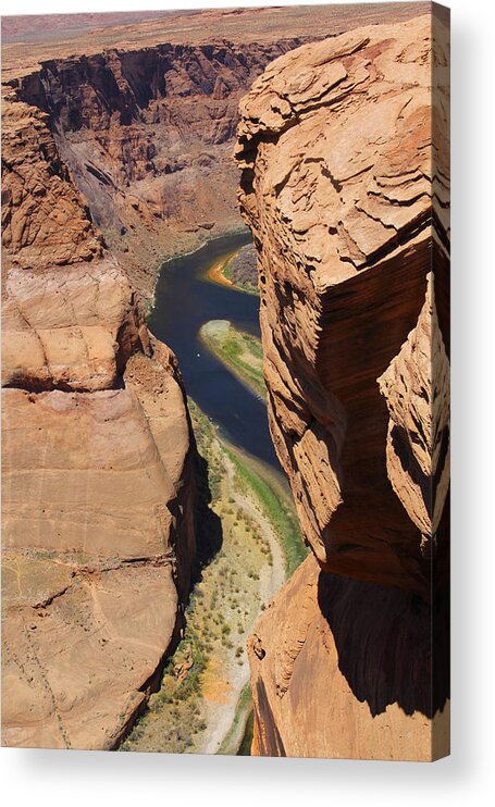 Arizona Acrylic Print featuring the photograph Colorado River at Horseshoe Bend by Mike McGlothlen