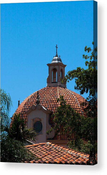 Architecture Acrylic Print featuring the photograph Dome at Church of the Little Flower by Ed Gleichman