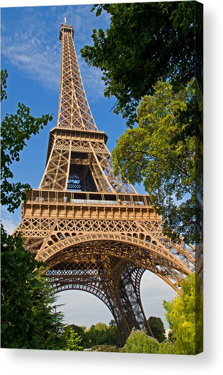 Europe Acrylic Print featuring the photograph Eiffle Tower by David Freuthal