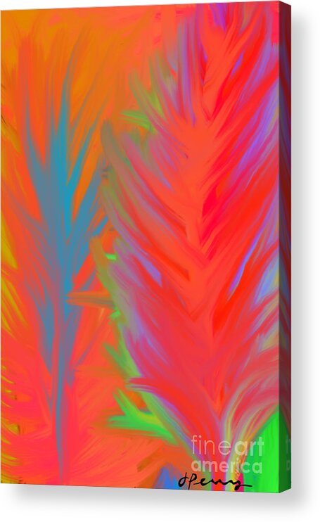 Abstract Art Prints Acrylic Print featuring the digital art Equinox by D Perry