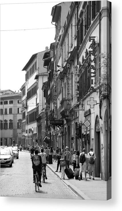 Cityscapes Acrylic Print featuring the photograph Farmacia by Lee Stickels