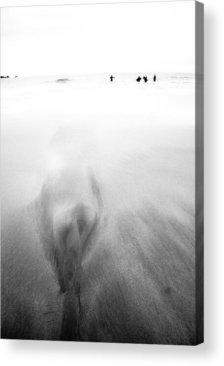 Beach Acrylic Print featuring the photograph Getting Wet by Dorit Fuhg