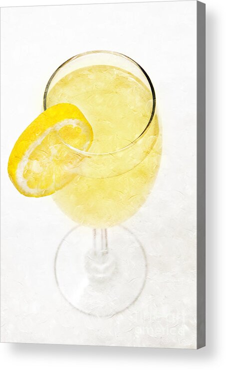 Glass-of-lemonade Acrylic Print featuring the photograph Glass of Lemonade by Andee Design