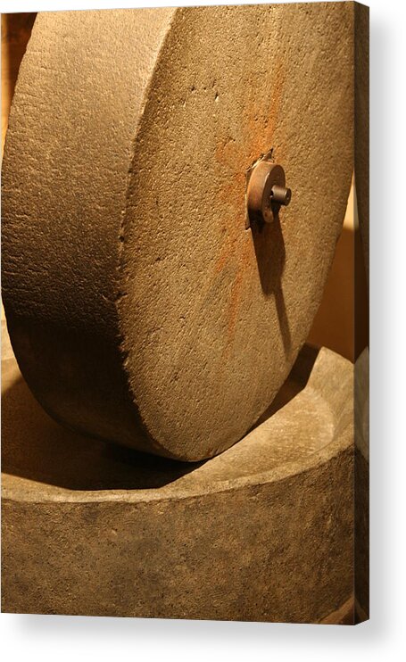 Stone Acrylic Print featuring the photograph Grinder by Scott Brown