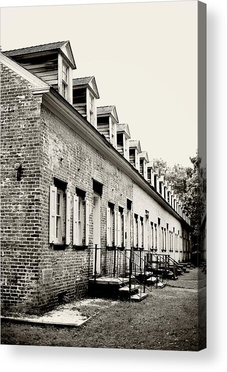 Allaire Village Acrylic Print featuring the photograph Historic Row Homes Allaire Village by Terry DeLuco