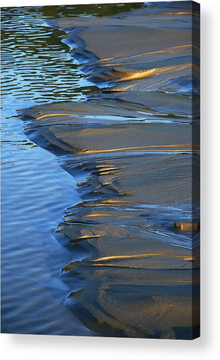 Ripples Acrylic Print featuring the photograph Indian Golden Blue by Steven A Bash