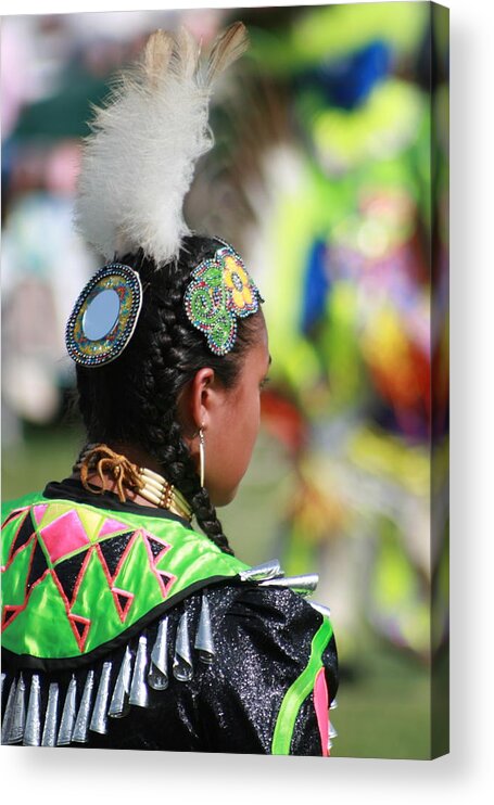 native American Acrylic Print featuring the photograph Indian Princess by Kate Purdy