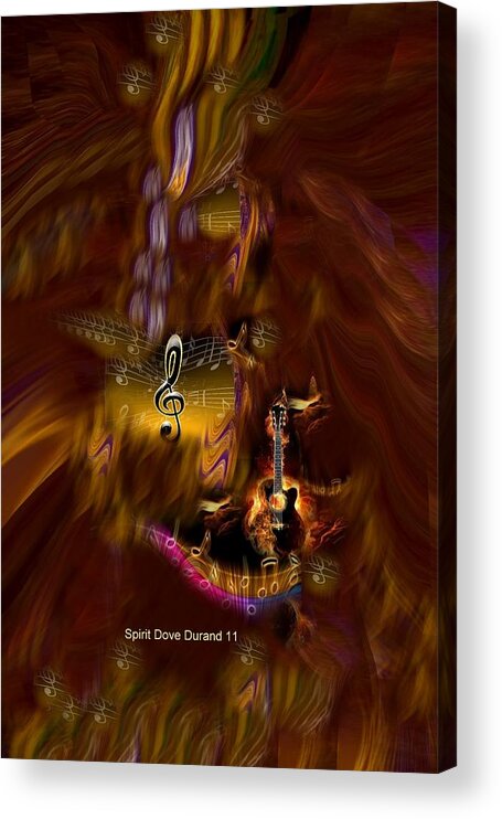 Dance Acrylic Print featuring the mixed media It's Musical by Spirit Dove Durand