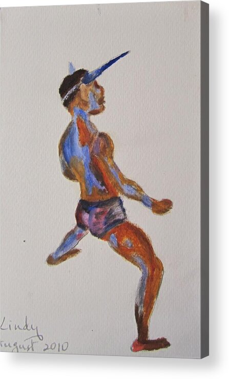 Jab Jab Acrylic Print featuring the painting Jab Jab by Jennylynd James