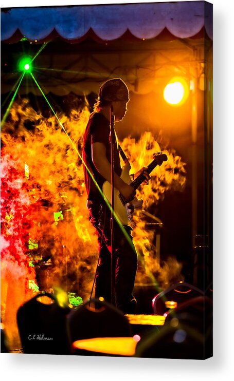 Music Acrylic Print featuring the photograph Just Warming Up by Christopher Holmes