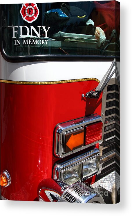 Kensington Acrylic Print featuring the photograph Kensington Fire District Fire Engine . 7D15881 by Wingsdomain Art and Photography