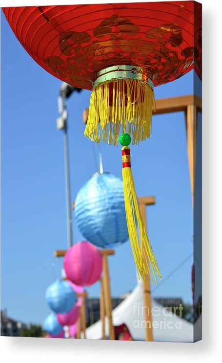 British Columbia Acrylic Print featuring the photograph Lanterns by Traci Cottingham