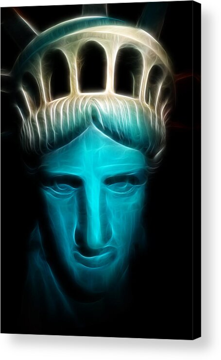 Lee Dos Santos Acrylic Print featuring the photograph Liberty Enlightening the World - Statue of Liberty - USA - America by Lee Dos Santos