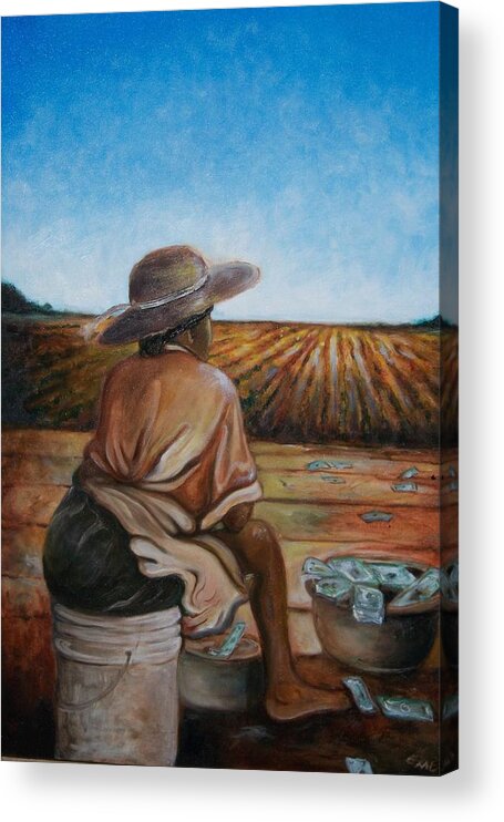 African American Art Acrylic Print featuring the painting Life Is Good by Emery Franklin