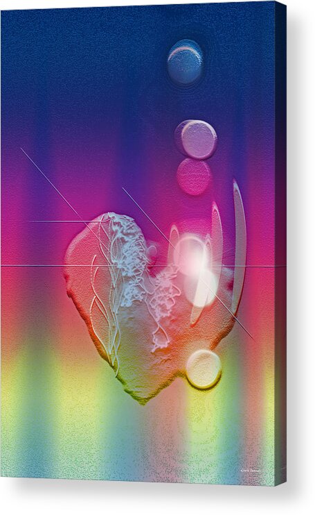 Love Art Acrylic Print featuring the digital art Light in your Heart by Linda Sannuti