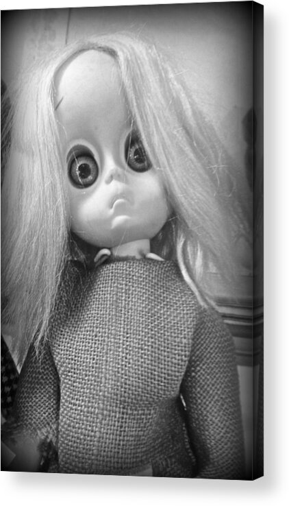 Doll Acrylic Print featuring the photograph Little Miss No Name by Lora Mercado