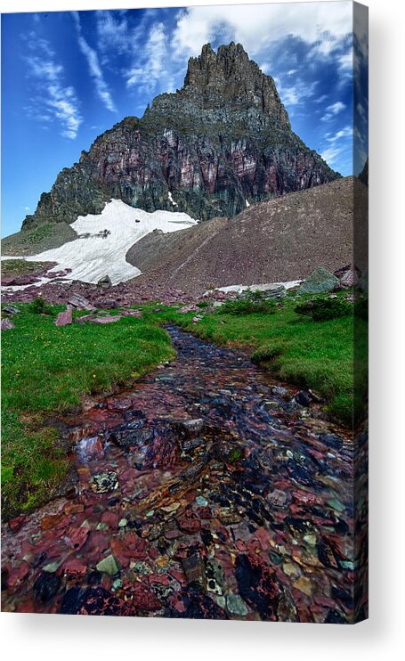 Blog Acrylic Print featuring the photograph Logan Pass View by David Buhler