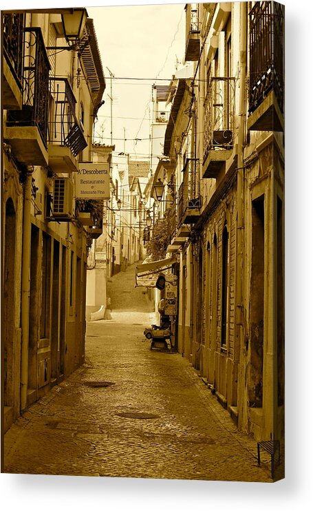Portugal Acrylic Print featuring the photograph Lonely Street by Michael Cinnamond