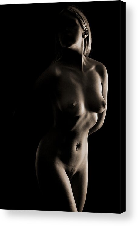 Artistic Nude Acrylic Print featuring the photograph Lost by David Quinn