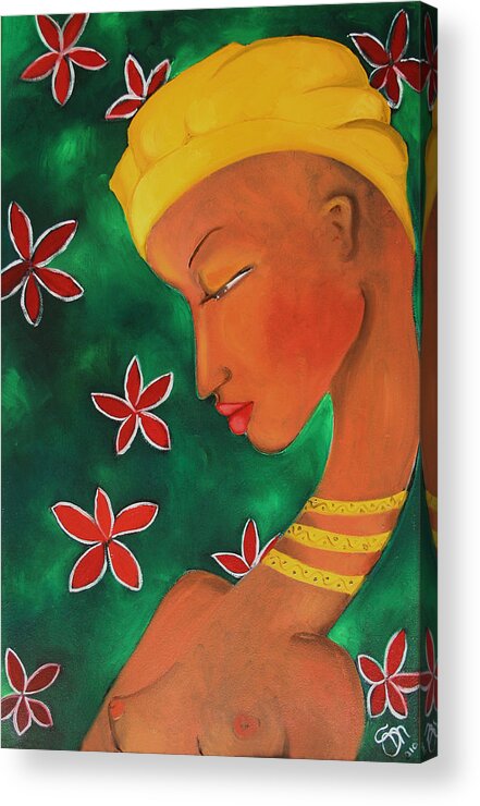 Africa Acrylic Print featuring the painting Mal d'Africa 2010 by Simona Mereu