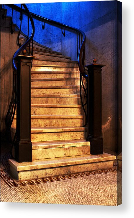 Marble Acrylic Print featuring the photograph Marble Stairs by Michelle Joseph-Long