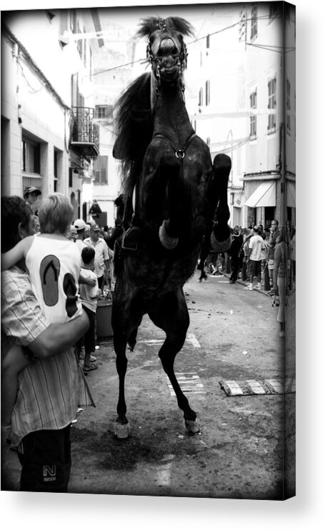 Horse Acrylic Print featuring the photograph Menorca Horse 3 by Pedro Cardona Llambias