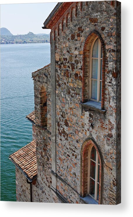 Architecture Acrylic Print featuring the photograph Morcote by Joana Kruse