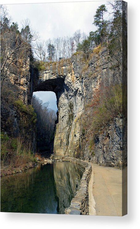 Natural Bridge Acrylic Print featuring the photograph Natural Bridge Virginia by Alan Raasch