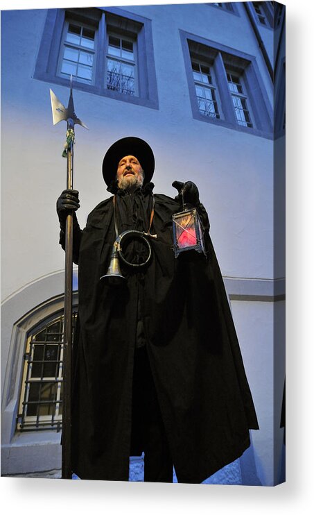 Night Watchman Acrylic Print featuring the photograph Night watchman by Matthias Hauser