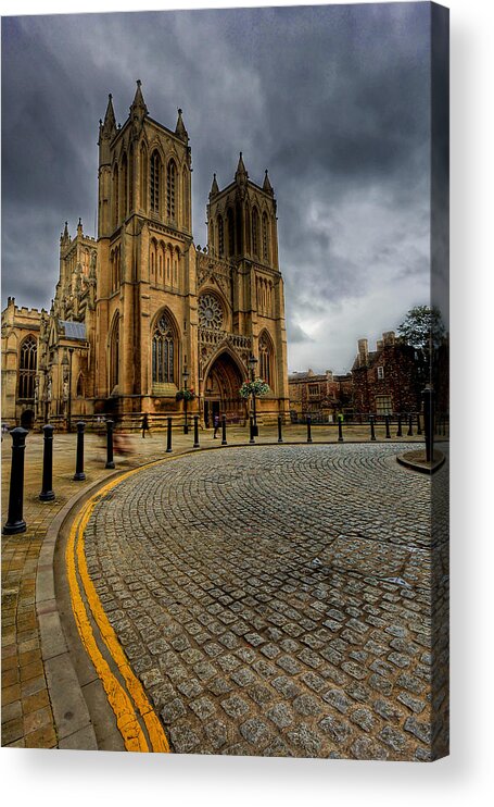 Cathedral Acrylic Print featuring the photograph Cathedral No Parking by Adrian Evans
