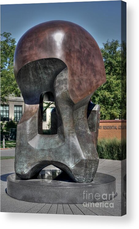 Henry Moore Acrylic Print featuring the photograph Nuclear Energy by David Bearden