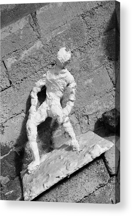 One Acrylic Print featuring the photograph One step away from the abyss by Aleksandr Volkov