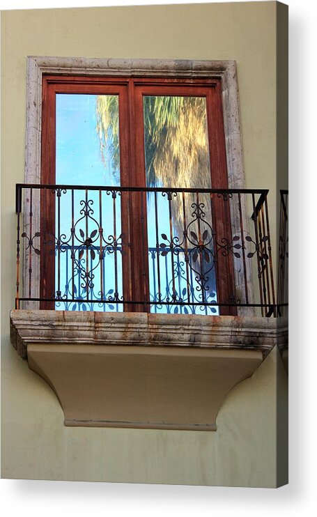 Balcony Acrylic Print featuring the photograph Outer Reflection by Leigh Meredith