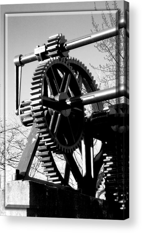 Gears Acrylic Print featuring the photograph Outer Workings by Greg Fortier