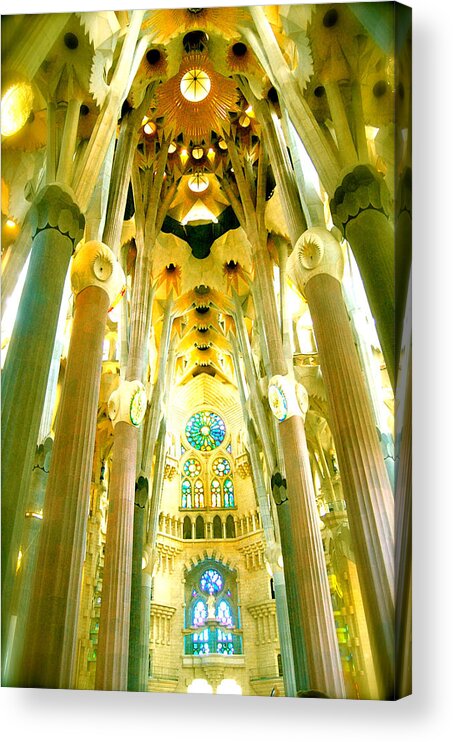 Sagrada Familia Acrylic Print featuring the photograph Outworldly Glow by HweeYen Ong