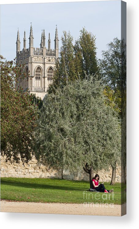 2011 Acrylic Print featuring the photograph Oxford student by Andrew Michael