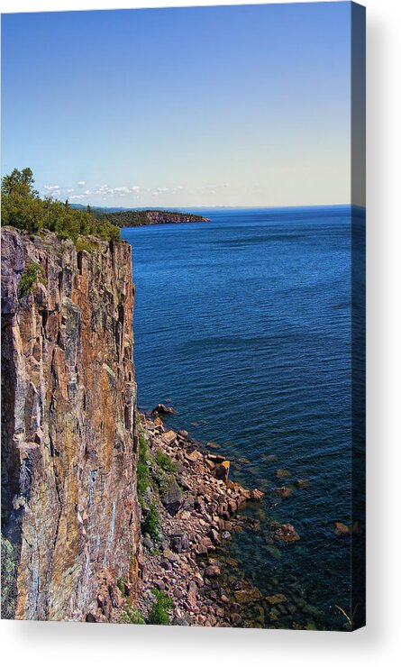 Palisade Head Acrylic Print featuring the photograph Palisade Head Cliffs by Bill and Linda Tiepelman