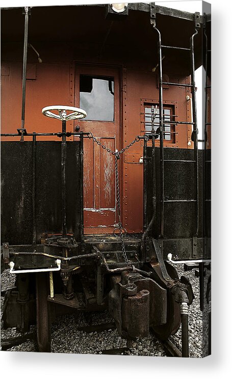 Hovind Acrylic Print featuring the photograph Pere Marquette Caboose by Scott Hovind