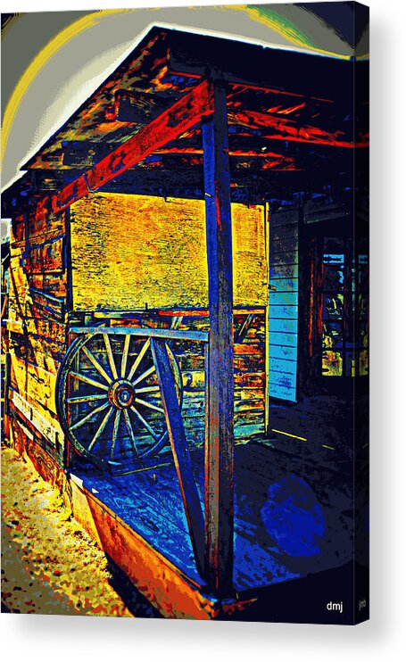 Old West Acrylic Print featuring the photograph Poster Paints by Diane montana Jansson