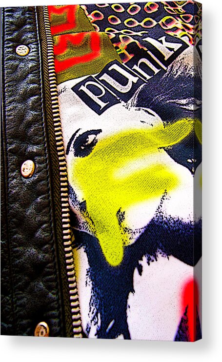 Punk Acrylic Print featuring the digital art Punk Rock 3 of 6 by Roseanne Jones