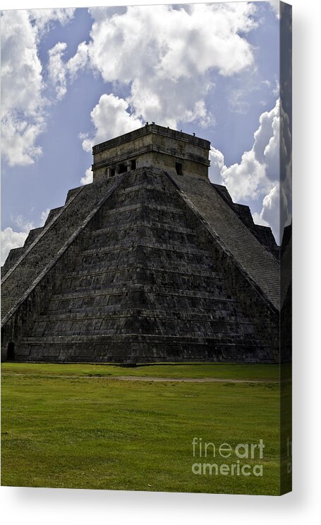 Chichen Itza Acrylic Print featuring the photograph Pyramid of Kukulkan by Ken Frischkorn