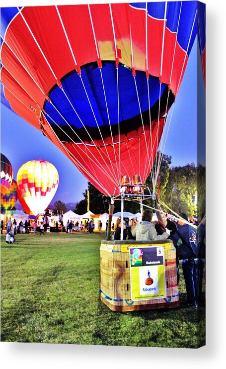 Balloons Acrylic Print featuring the photograph Ready for Lift Off by Caroline Lomeli