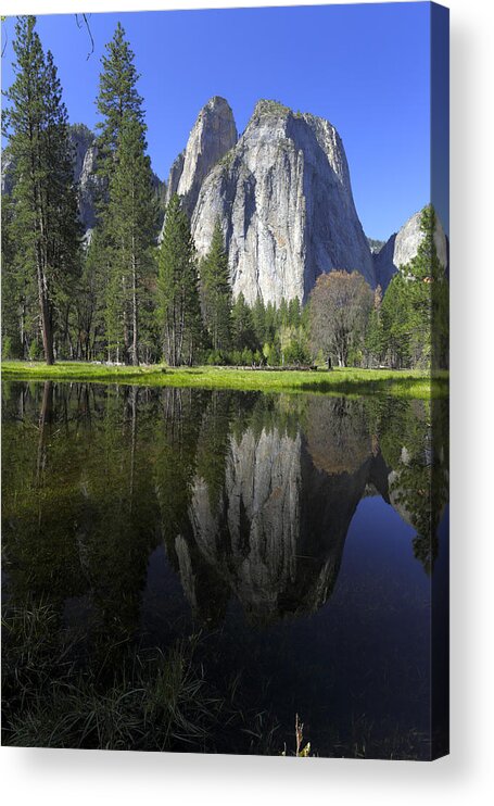 Mountains Acrylic Print featuring the photograph Reflecting On Yosemite by Rick Berk