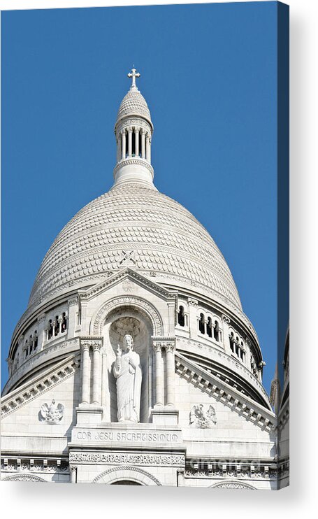 Sacre Acrylic Print featuring the photograph Sacre Coeur dome by Fabrizio Ruggeri