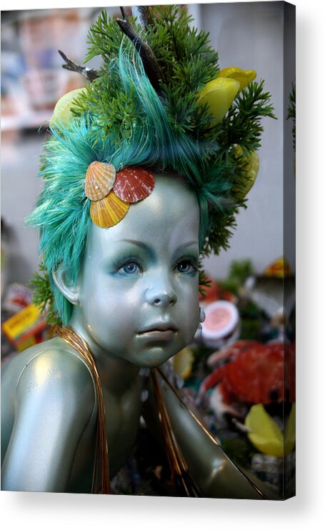 Jezcself Acrylic Print featuring the photograph Sea Child by Jez C Self